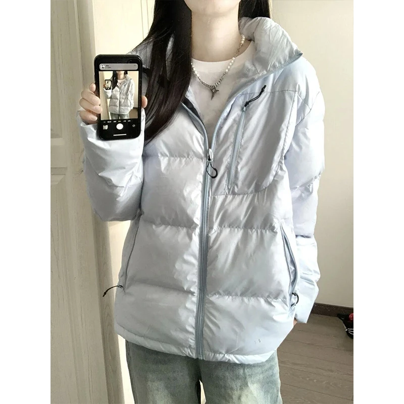 韩系学院风超好看立领棉服外套女2025冬季新款宽松保暖面包服棉衣