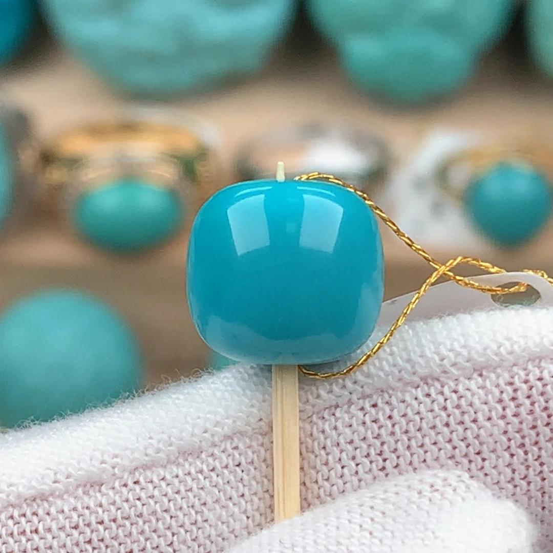 绿松石配饰未镶嵌老型卡11*10.5