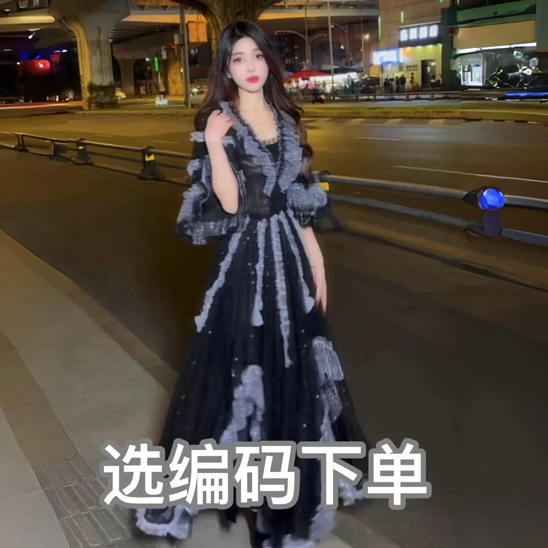 亚町家原创连衣裙FH08气质轻奢时尚设计师中长款春夏网红