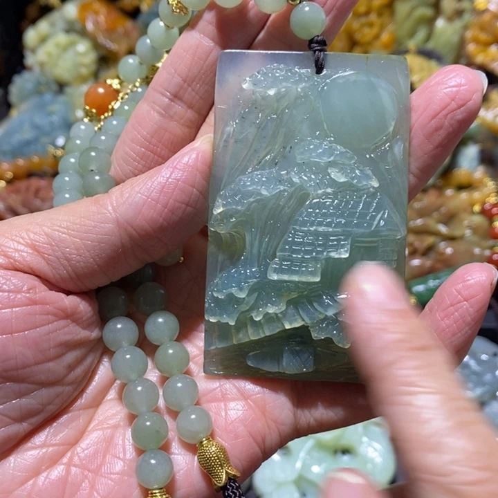 岫玉岫玉吊坠未镶嵌