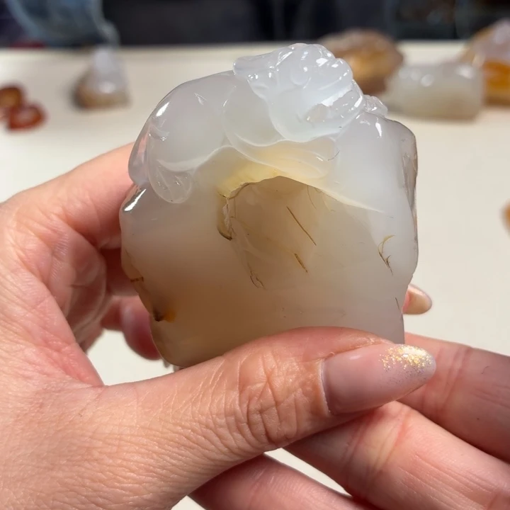 玛瑙/玉髓未镶嵌吊坠(不含链)