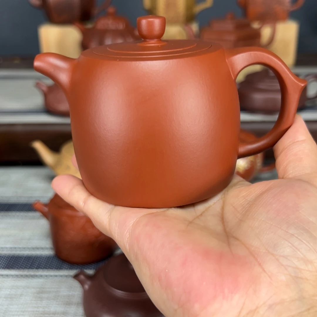 茶壶紫砂井栏朱泥