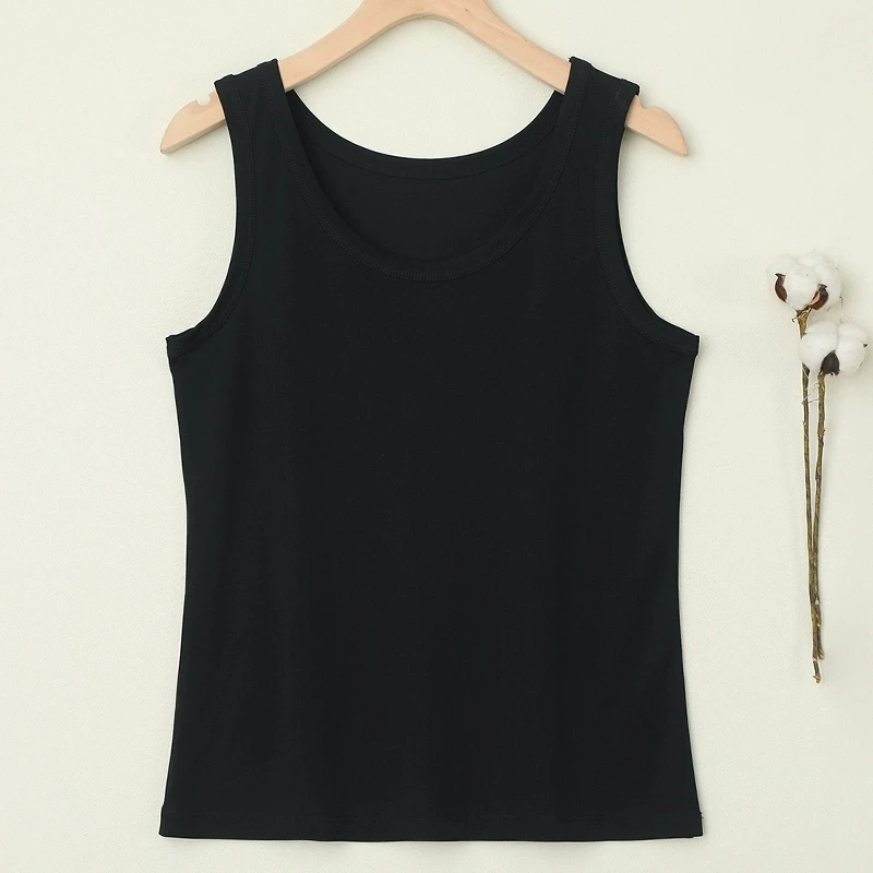 LANZIBES/蓝之蓓真丝加捻200克背心打底外穿百搭显瘦通勤B9449