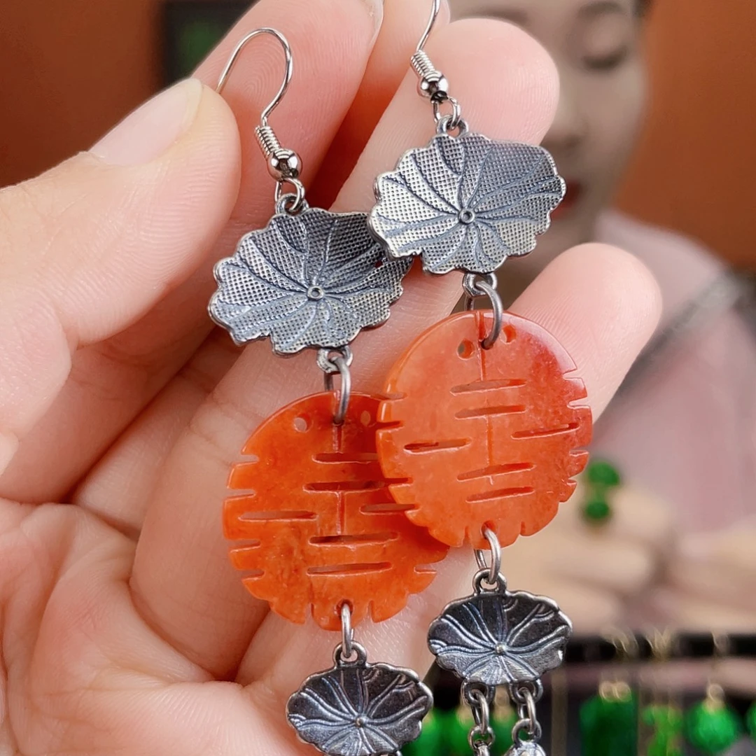 翡翠未镶嵌耳饰饰品