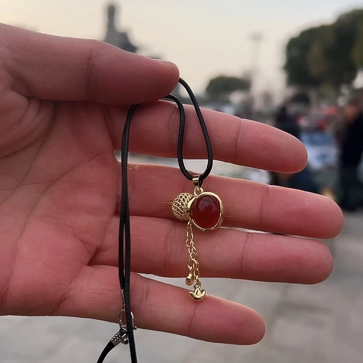 玛瑙/玉髓颈饰合金