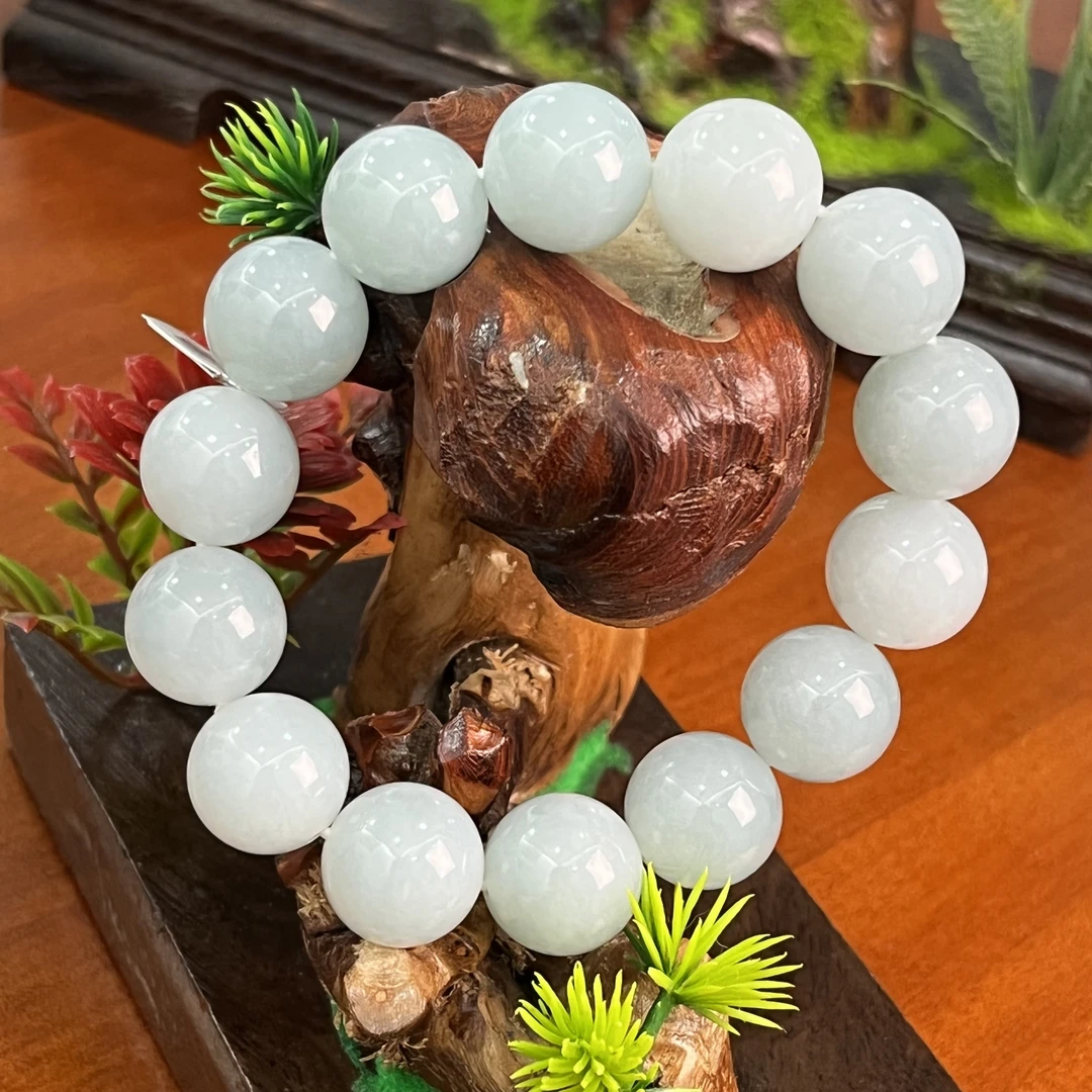 19633天然缅甸A货翡翠-手串