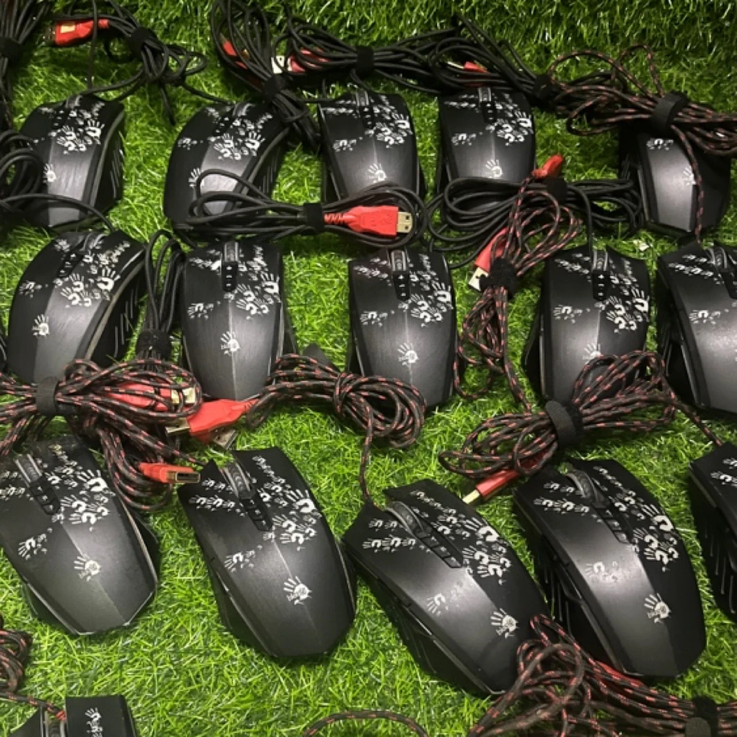 8新 双飞燕 血手网咖A60Q60 v7m Q50专业游戏竞技dc鼠标宏有线usb