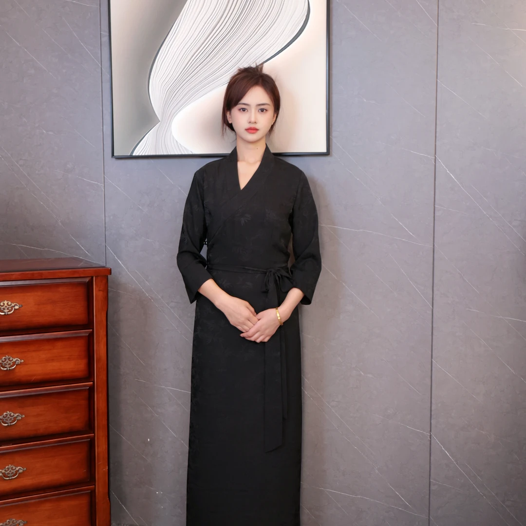 博拉藏服藏装女装夏季新款印花时尚轻薄锅庄裙西藏服民族风BLQ323