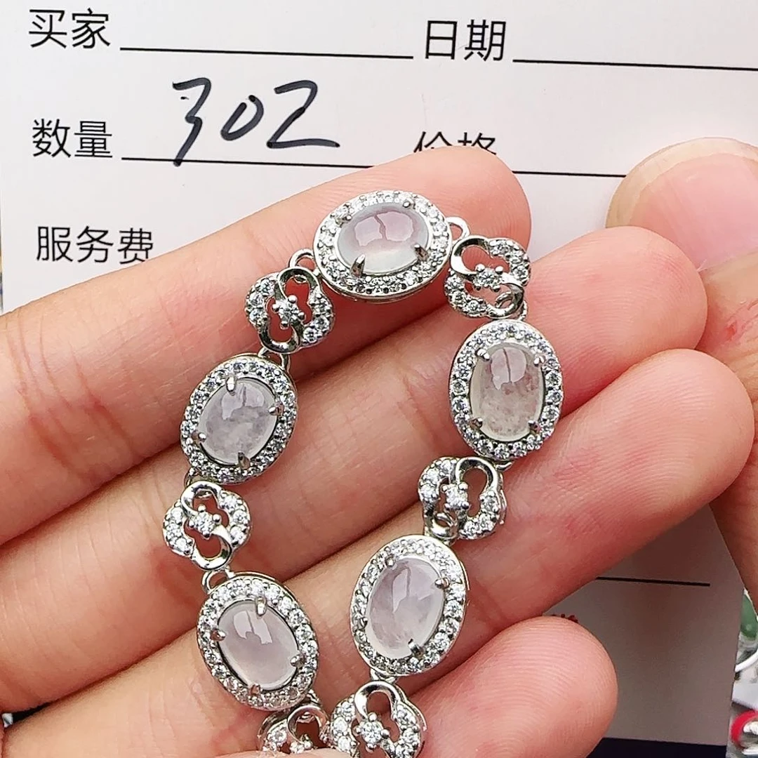 银S925镶嵌戒指翡翠戒指