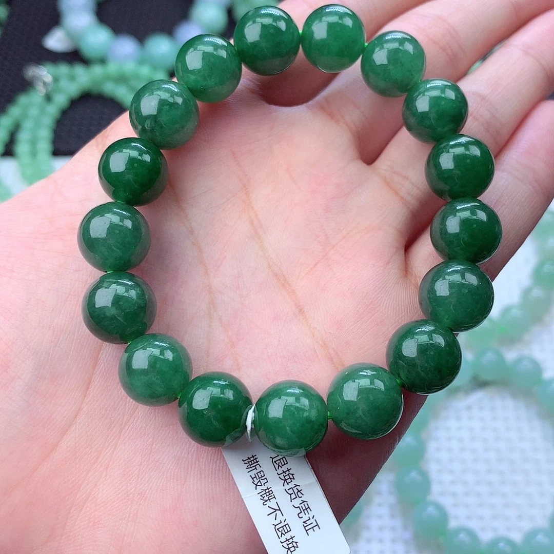 翡翠未镶嵌毛衣链卡12.3