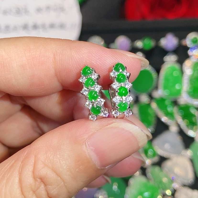 【闪购商品】未镶嵌翡翠耳饰天然翡翠