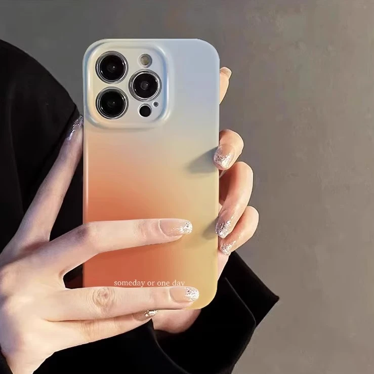 适用苹果16promax新款手机壳iPhone15全包硅胶防摔14plus落日余晖