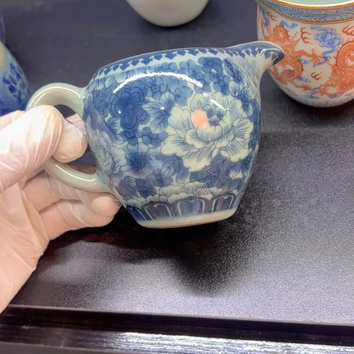 瓷片淘泥万花公道杯qqq