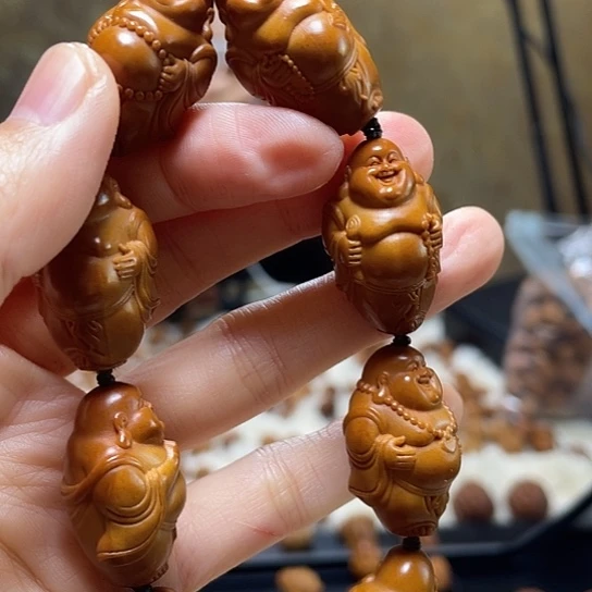 橄榄核手串/手链小金条