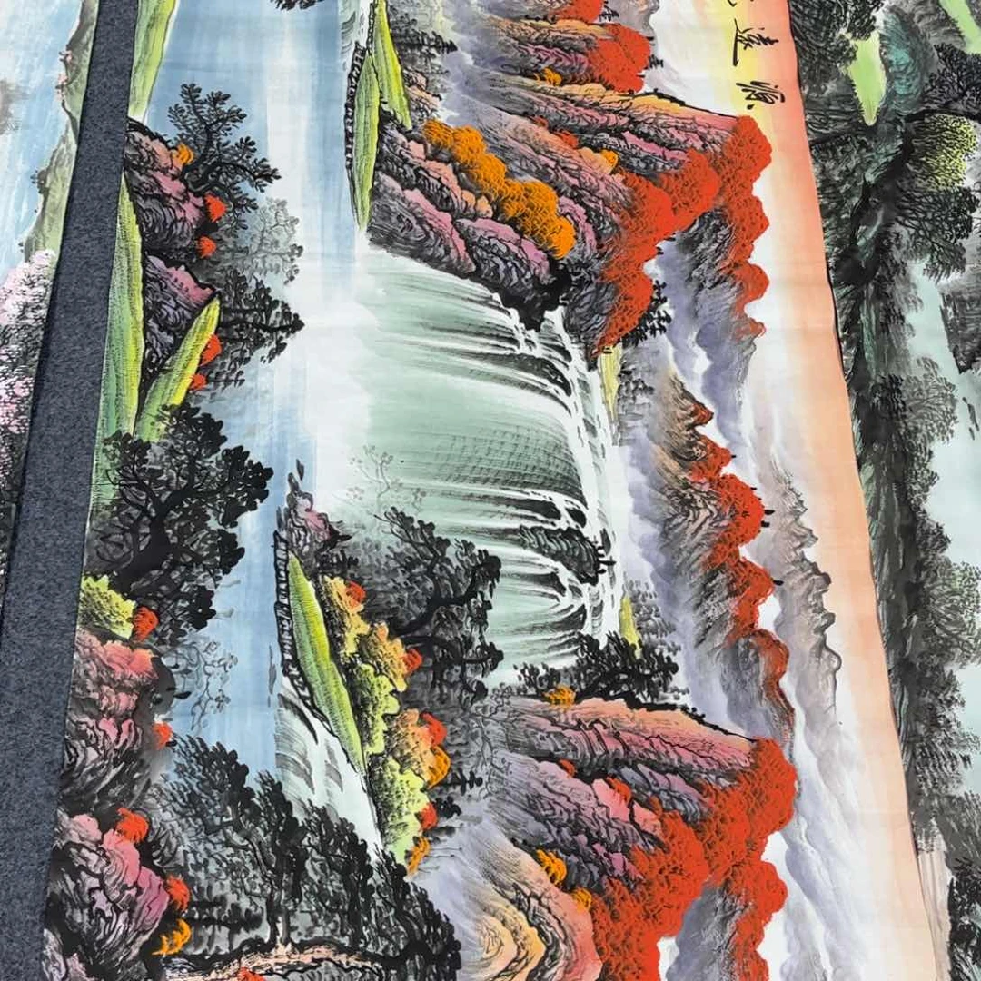 国画山水作品手绘