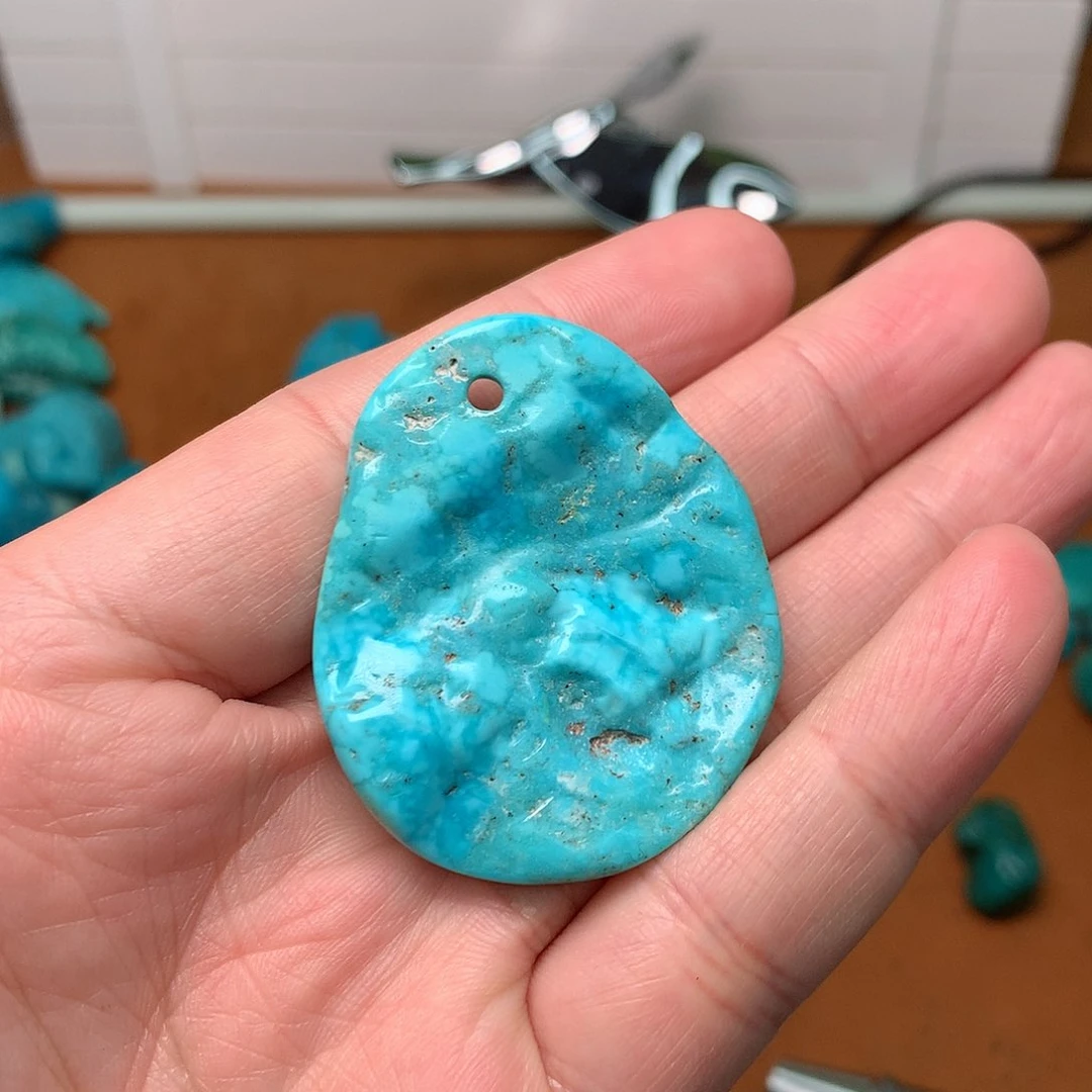 绿松石珠宝奇石未镶嵌?*春