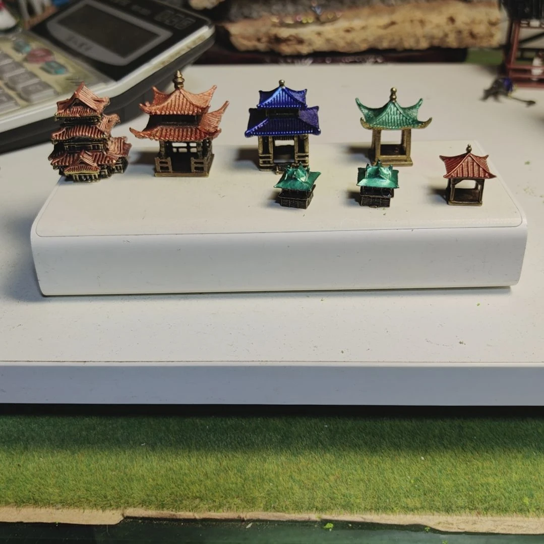 王***蕃铜盆景假山摆件造景摆件