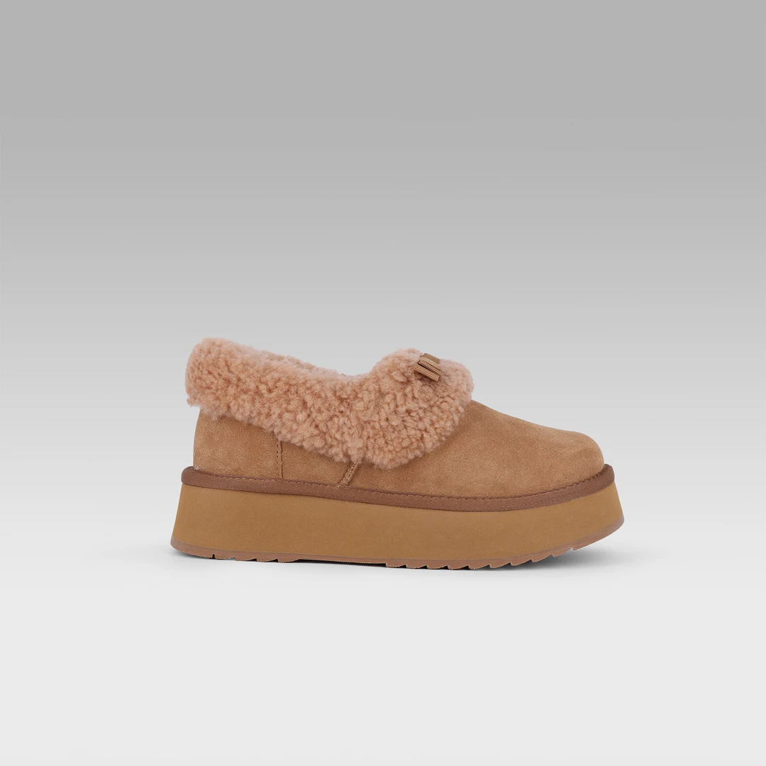 YELLOW EARTH秋冬新女士泰迪卷毛松糕底靴保暖雪地靴LS20A