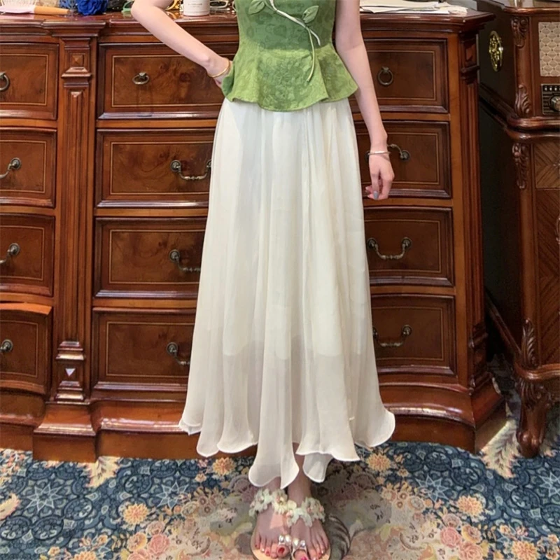 专场现货【一生罗曼】夏季新款法式裙时尚百搭气质显瘦半身裙B1218