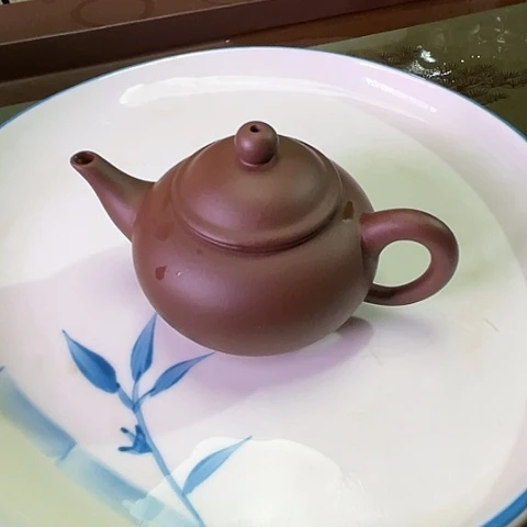 紫砂茶壶在*边宜兴紫砂水平壶半手紫泥