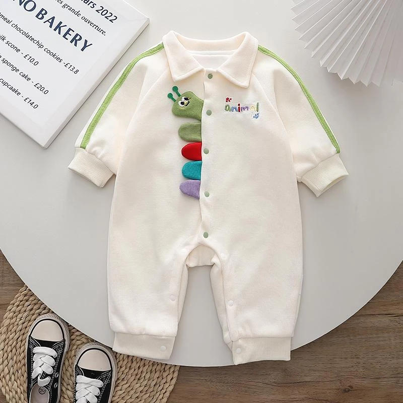 宝宝网红连体衣春秋季婴儿秋装哈衣爬服新生儿衣服2025新款外出服