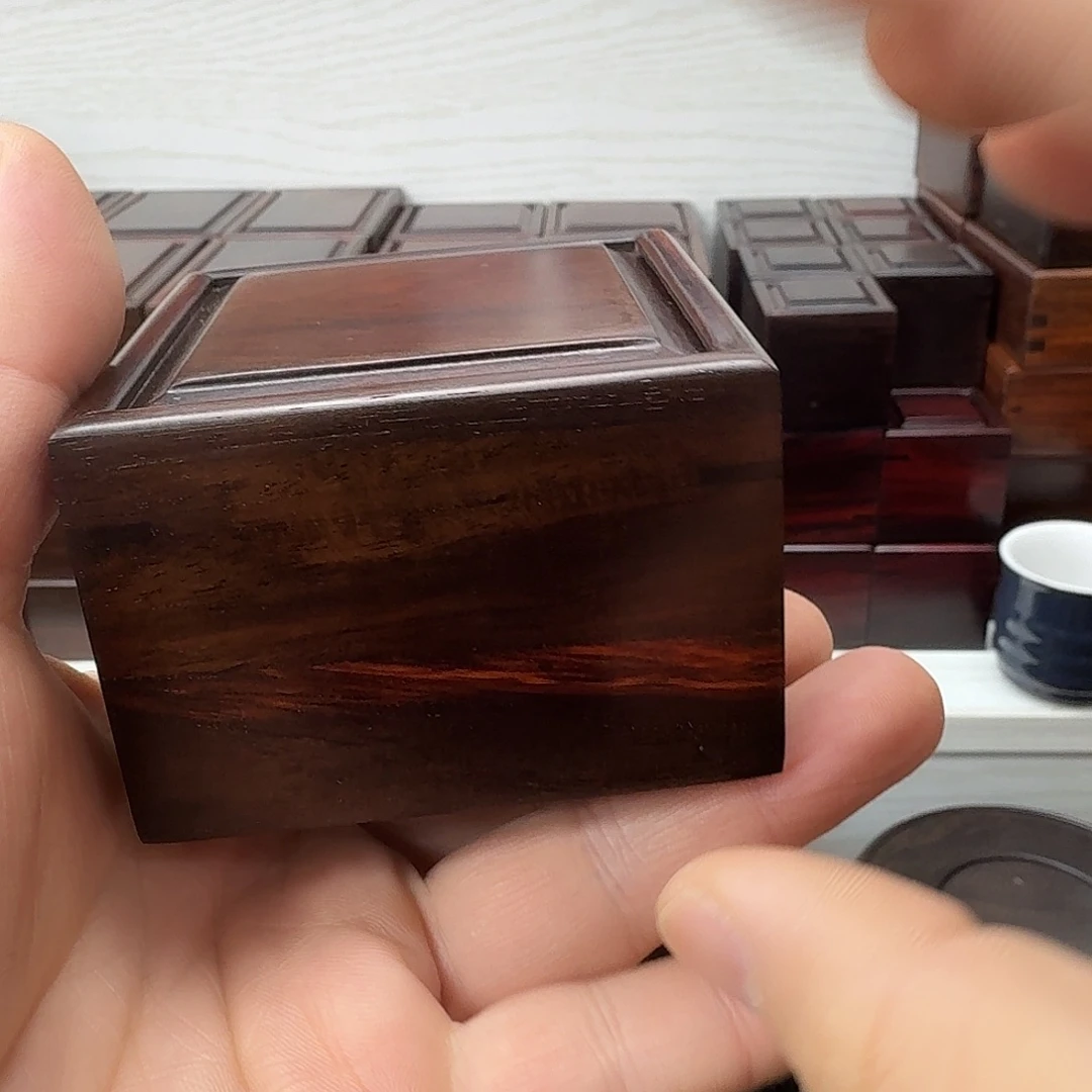 木大红酸枝7.5正方盒子