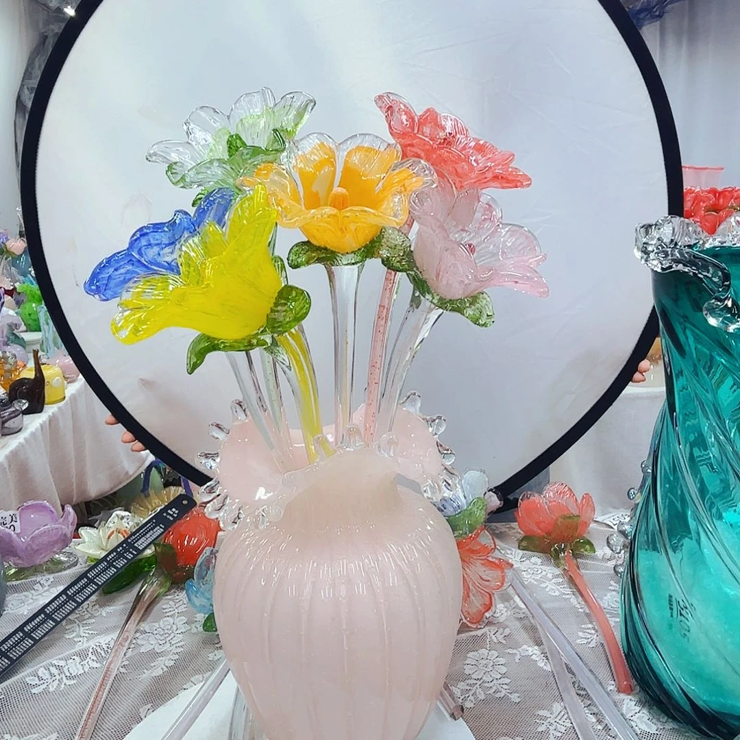 琉璃花瓶摆件艺术品