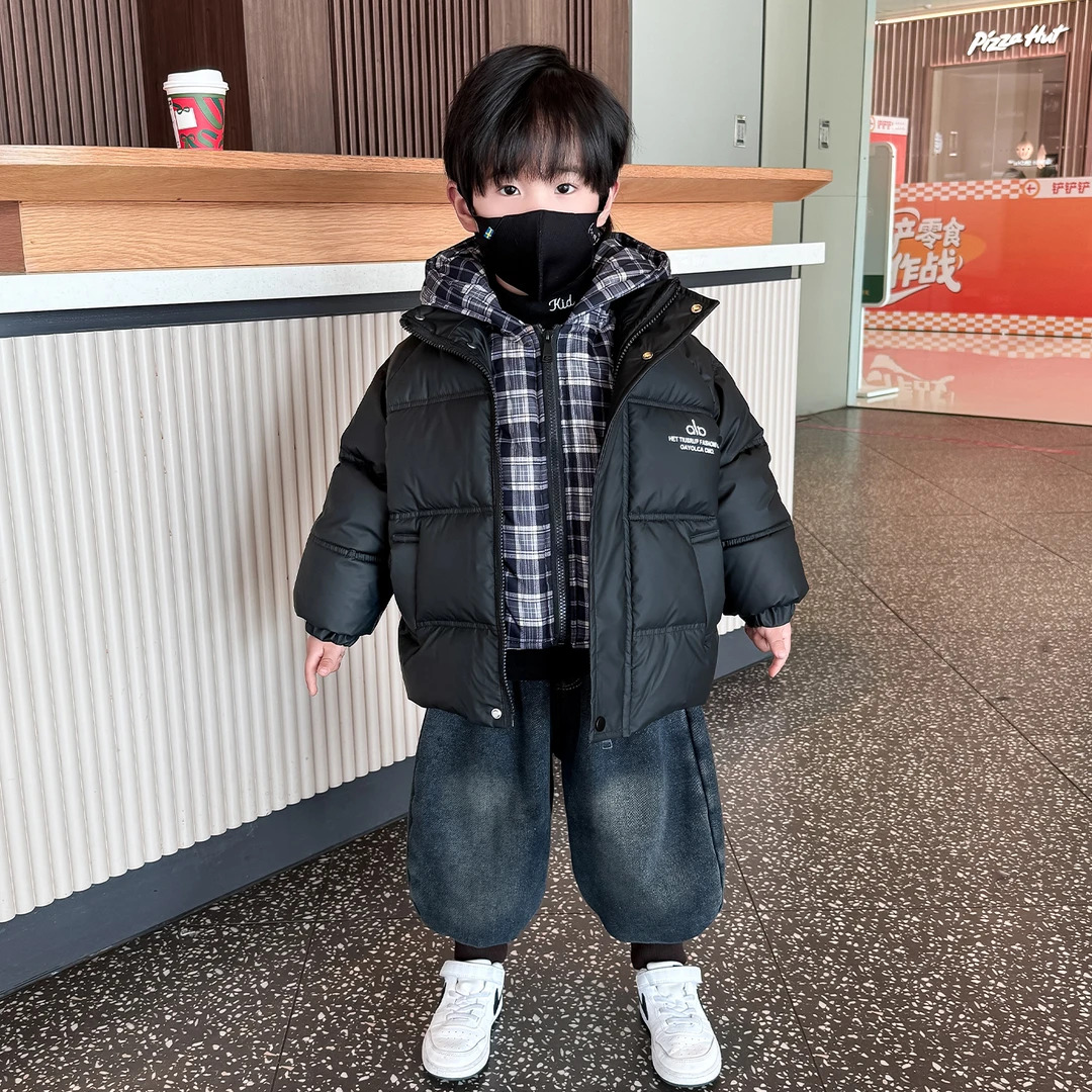 男童棉服冬季2025新款儿童棉衣冬装宝宝加厚保暖外套男孩加绒棉袄