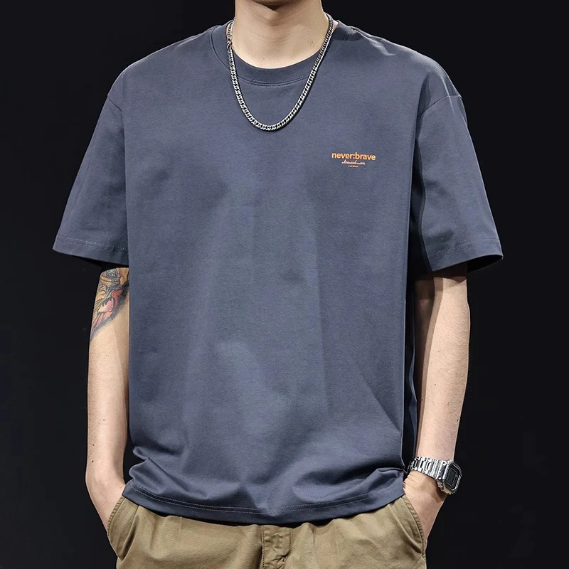 U&PURA重磅冰感科技棉短袖t恤男大码高端男士体恤夏季2025新款