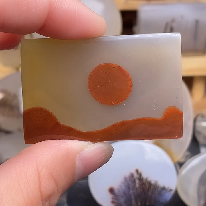 玛瑙/玉髓吊坠(不含链)未镶嵌清***心