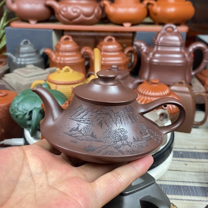 茶壶紫砂云炉180-260CC原矿老紫泥618特价