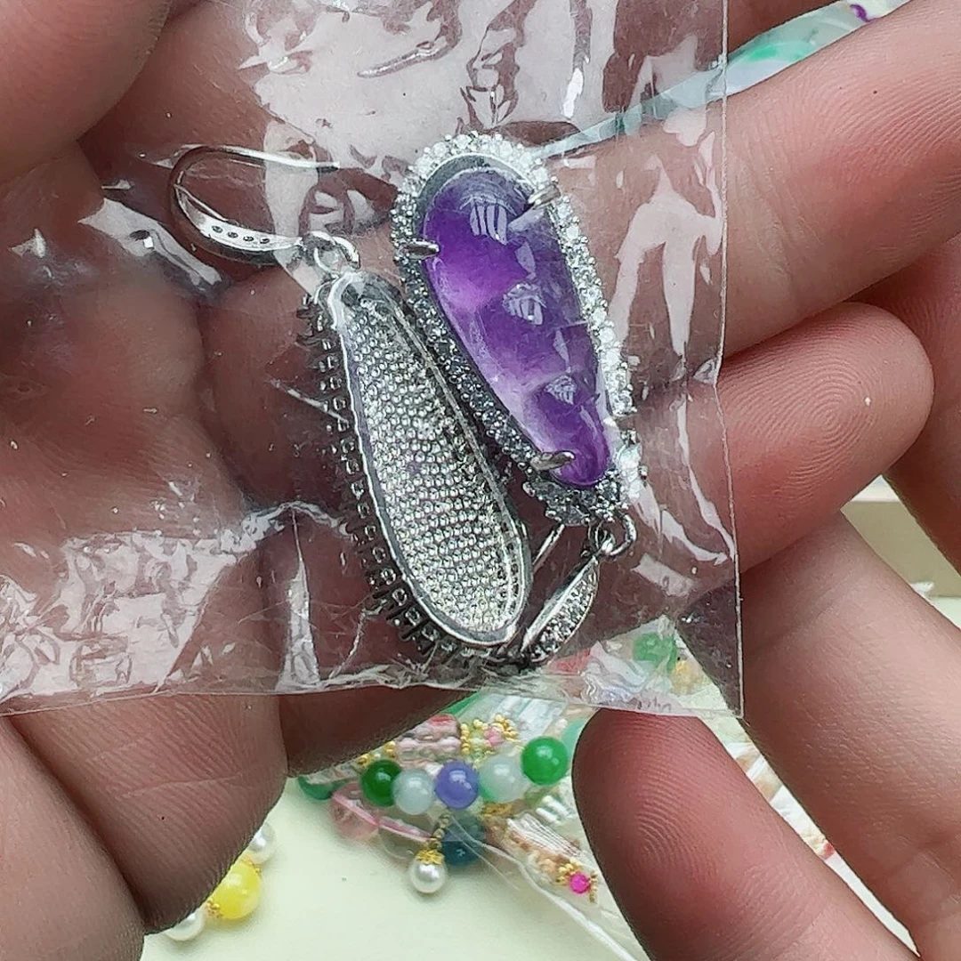 翡翠吊坠(赠链)银S925镶嵌