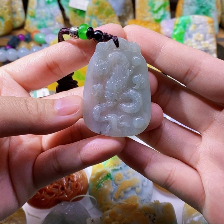 未镶嵌定制翡翠翡翠龙牌