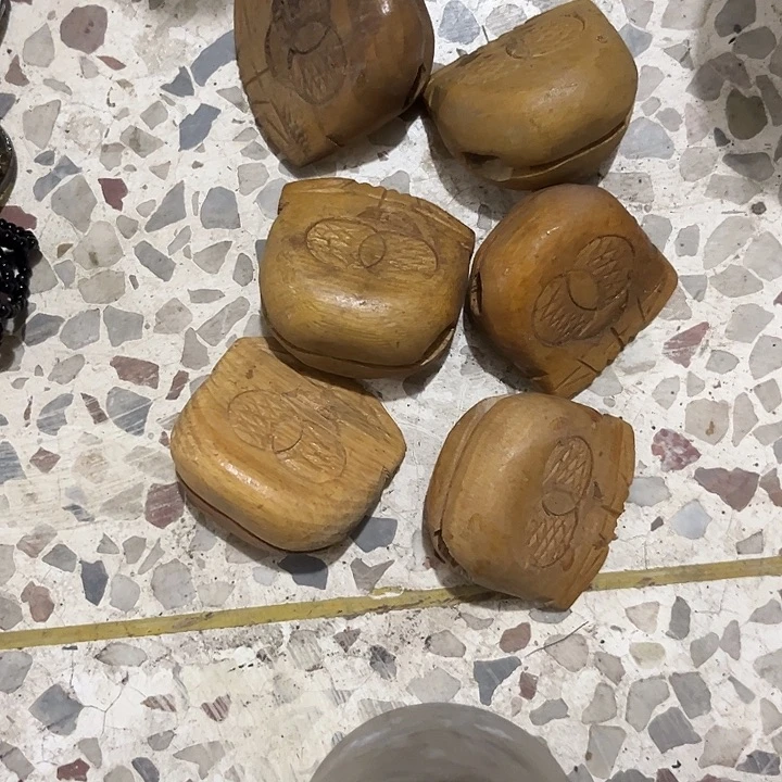 核桃木/黑胡桃（胡桃木）6个小木鱼
