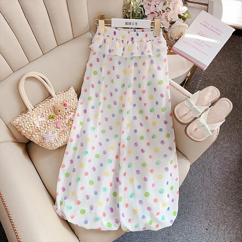 女童原创灯笼裤2025夏季新款儿童防蚊裤童装夏装长裤子