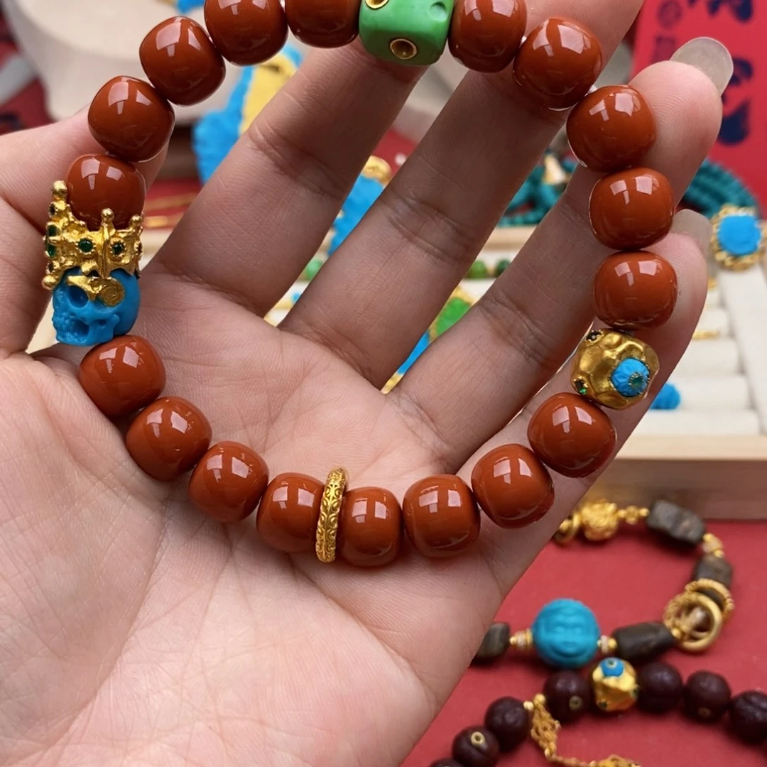 南红玛瑙手串未镶嵌遇***?
