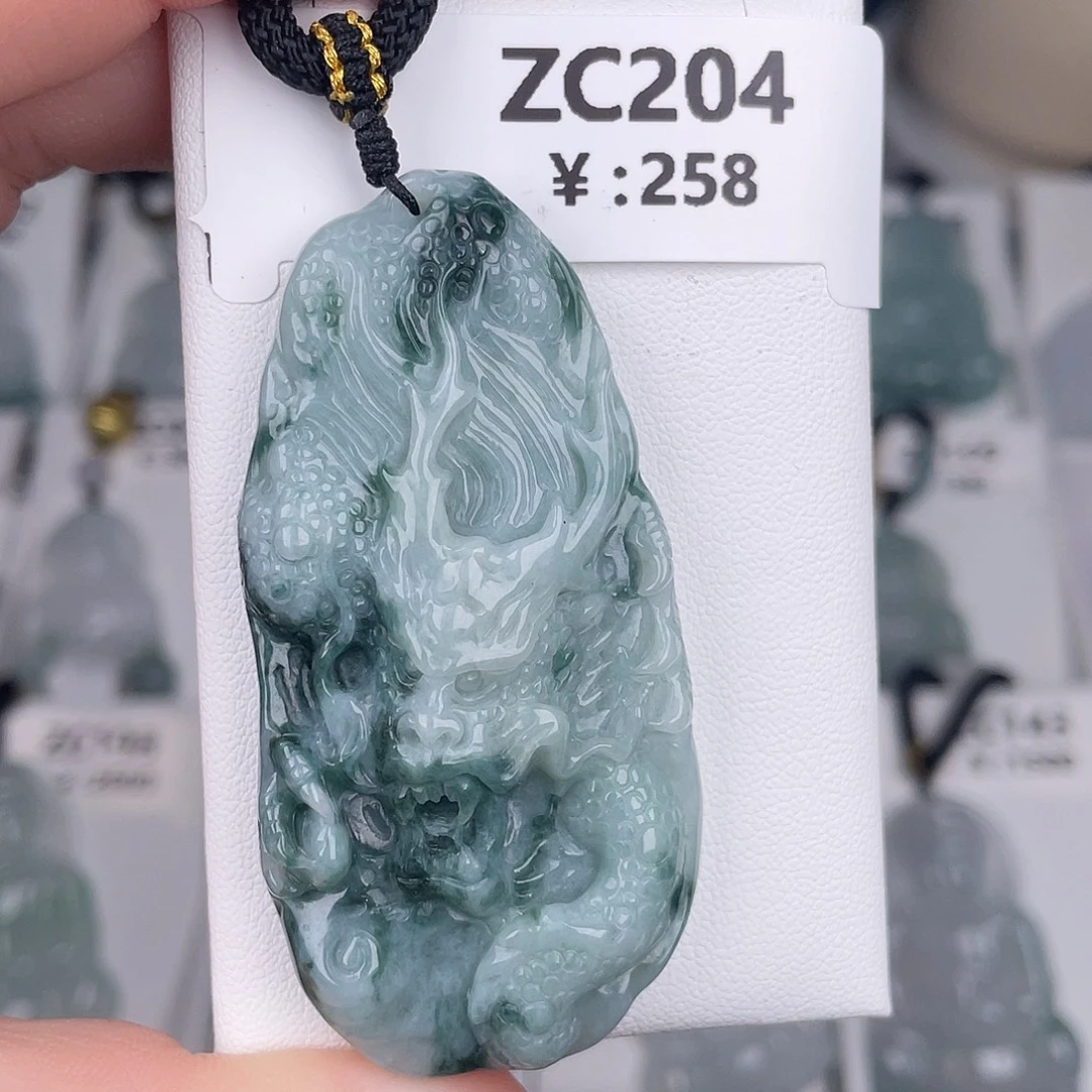 翡翠未镶嵌颈饰zc204