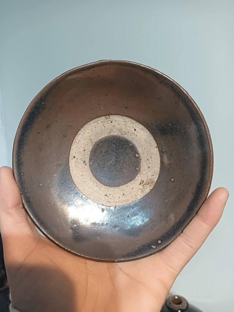 磁州窑茶盏，完整全品