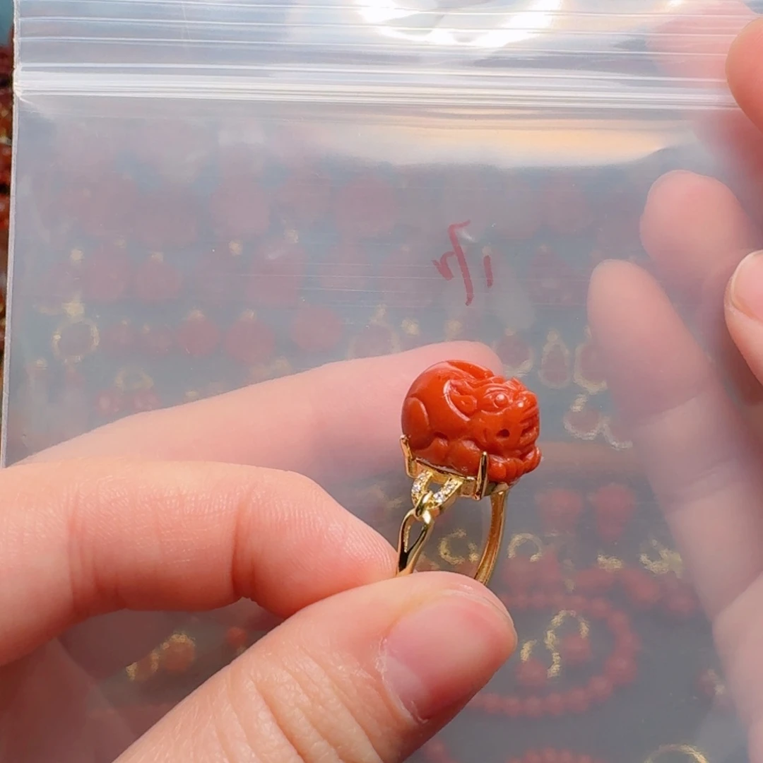 南红玛瑙南红银S925镶嵌