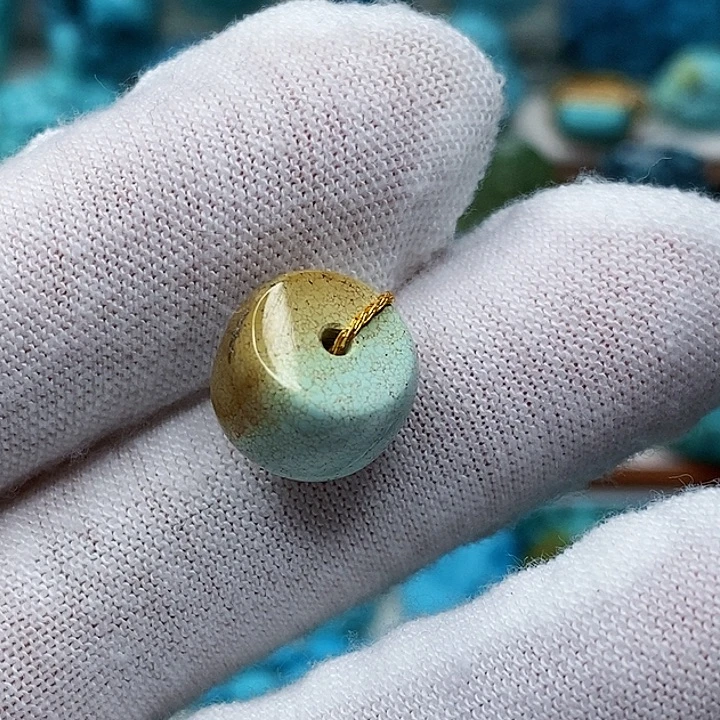 绿松石未镶嵌天然原矿 地大质检