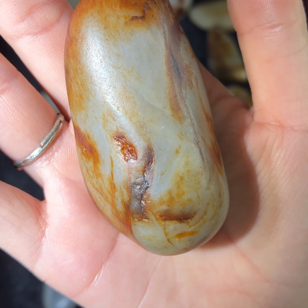 和田玉未镶嵌挂件96.9