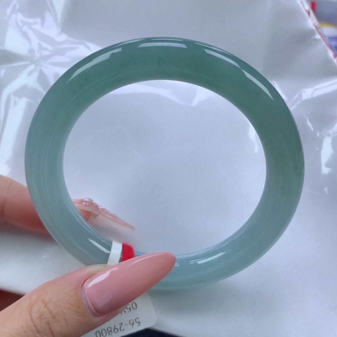翡翠手镯未镶嵌缅甸天然翡翠A货56