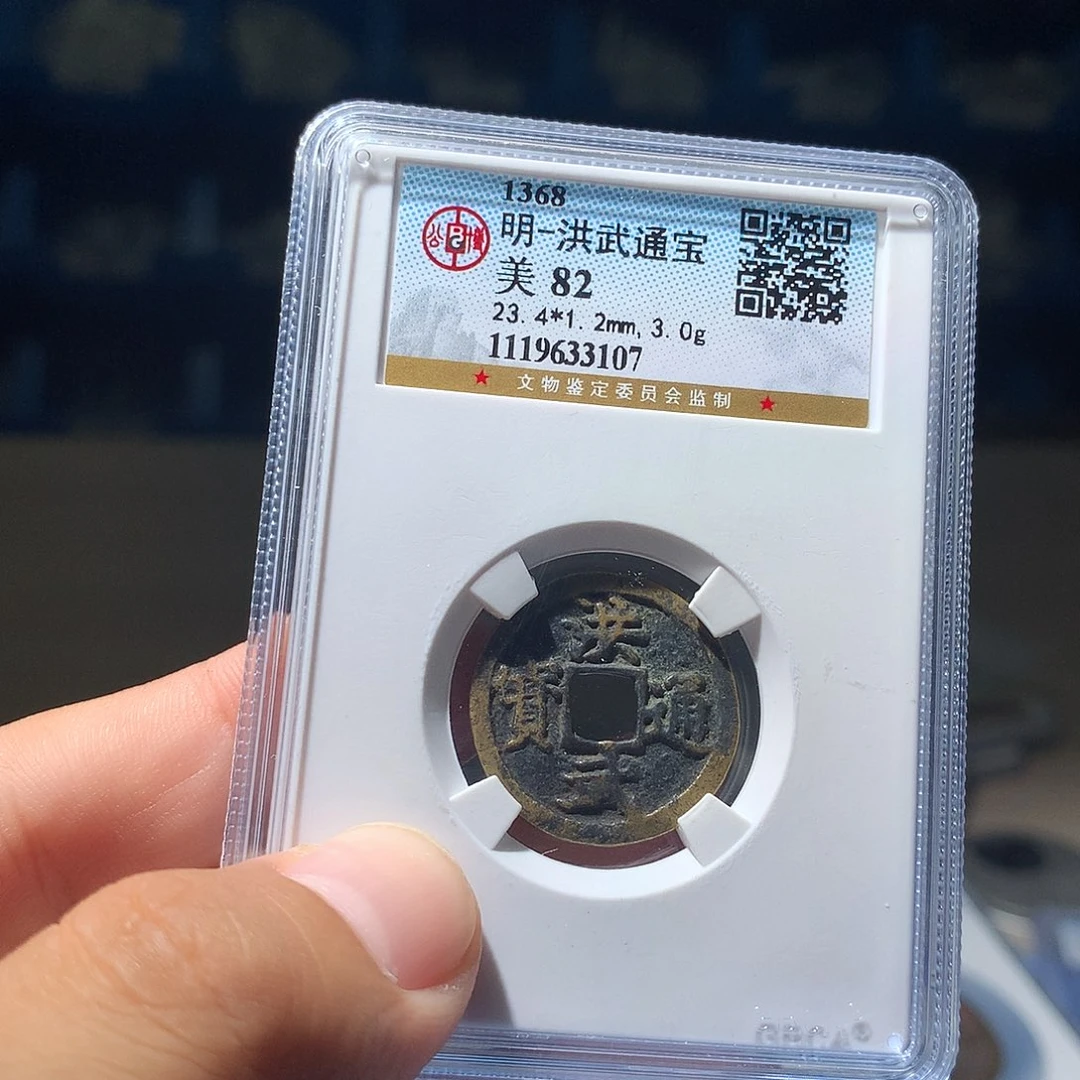 金属QY。洪武通宝82分3107