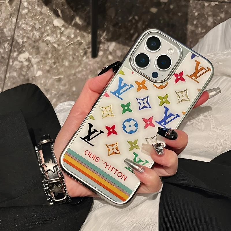 高档电镀适用苹果16promax手机壳iPhone15潮牌14玻璃13男女防摔套