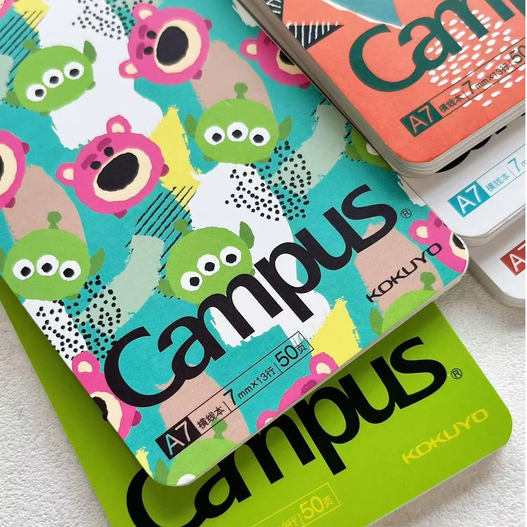 KOKUYO/国誉Campus迪士尼联名50页A7可撕螺旋上翻本越南限定