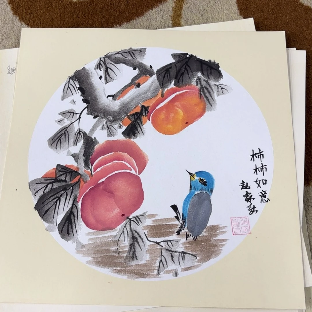 国画云鹏小品花鸟