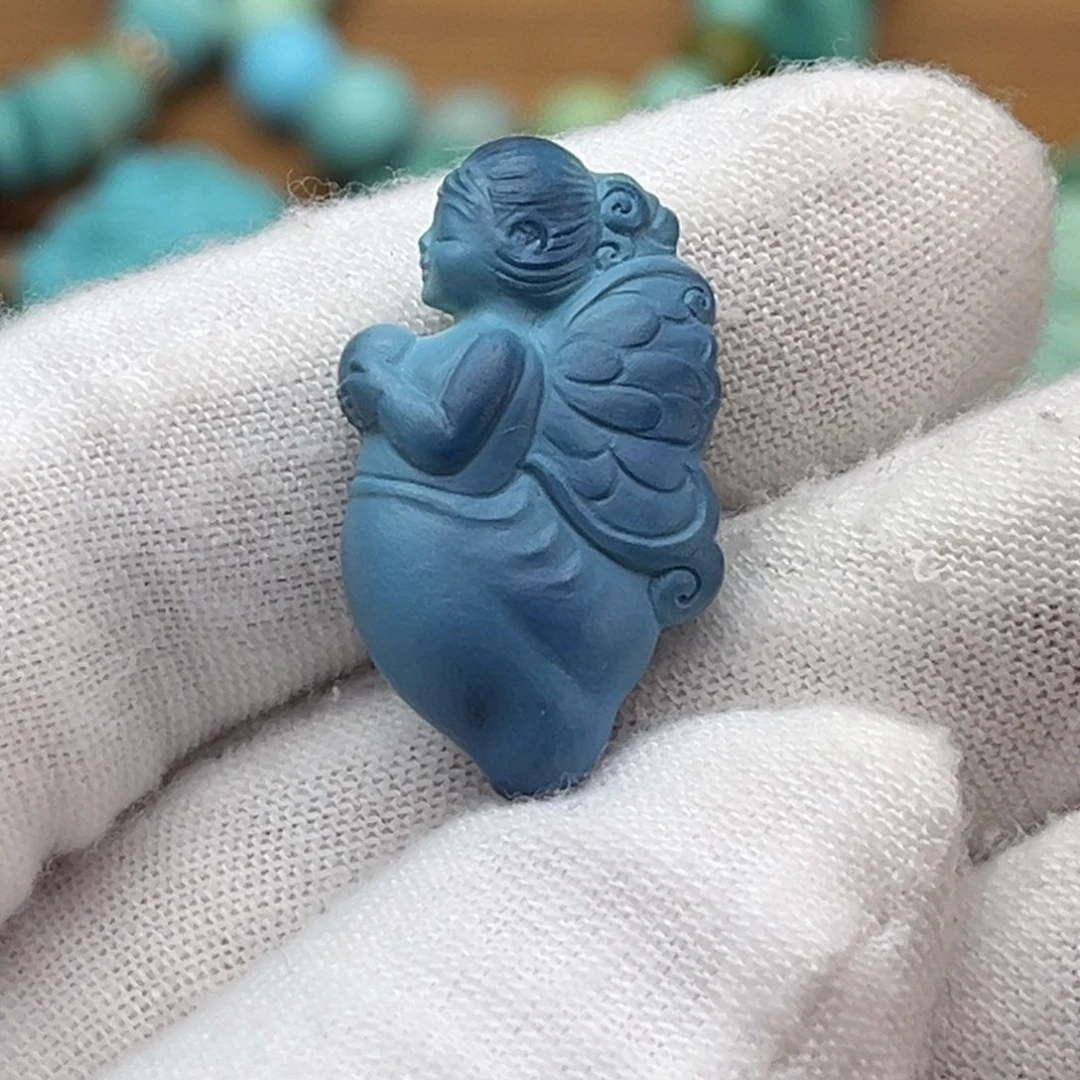 绿松石未镶嵌颈饰