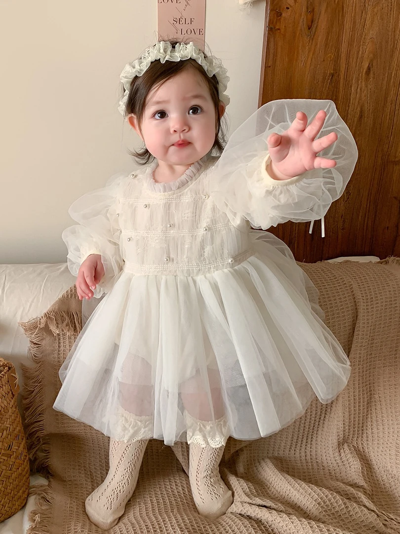 【Ponyo】早秋·气质抓周小公主纱纱礼服周岁裙包屁连衣裙春秋