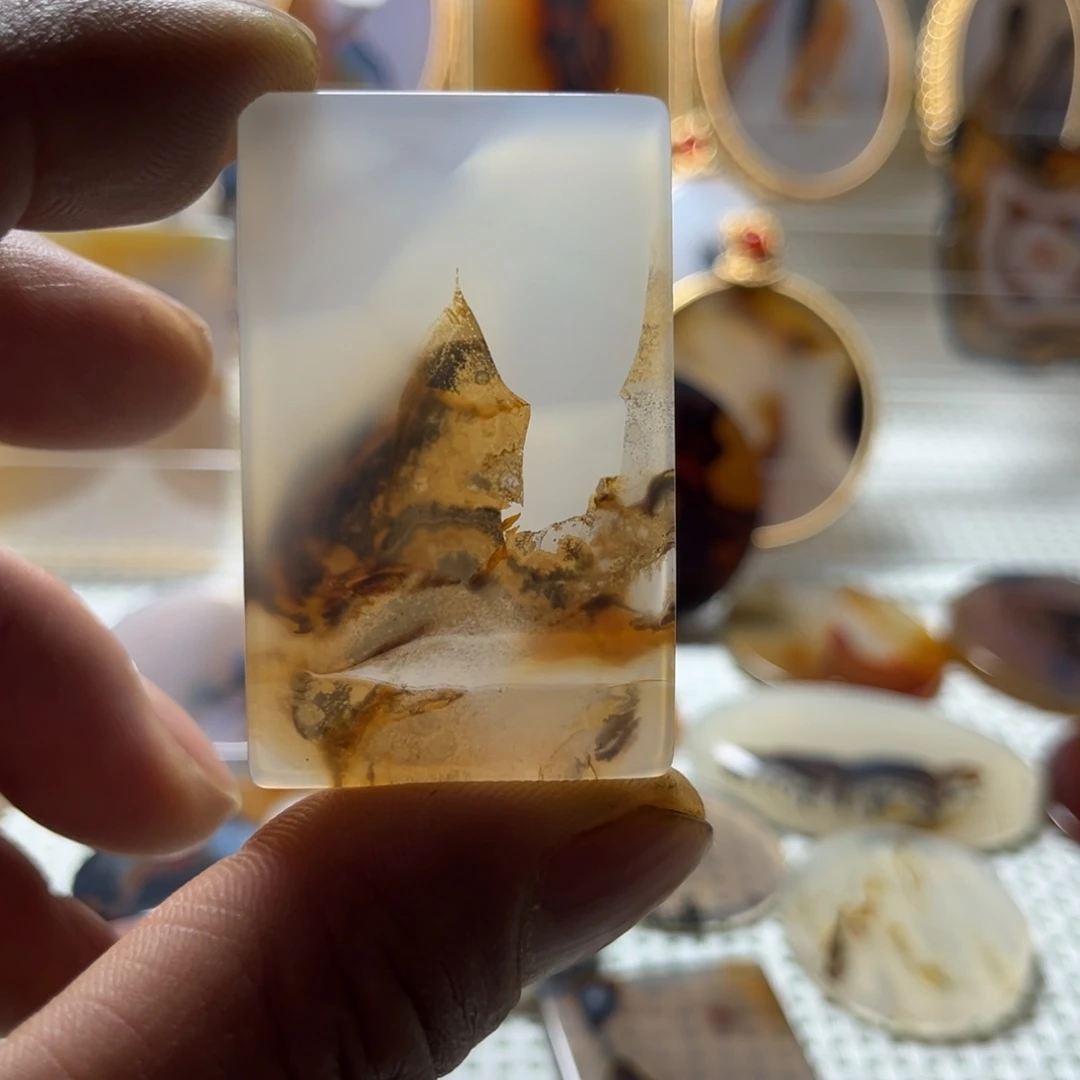 玛瑙/玉髓未镶嵌吊坠(不含链)