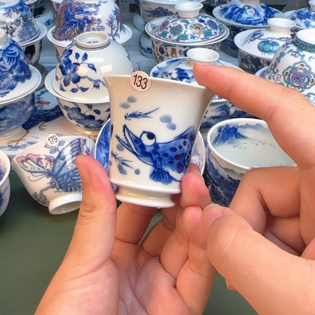 彦祖纯手工手绘茶具133